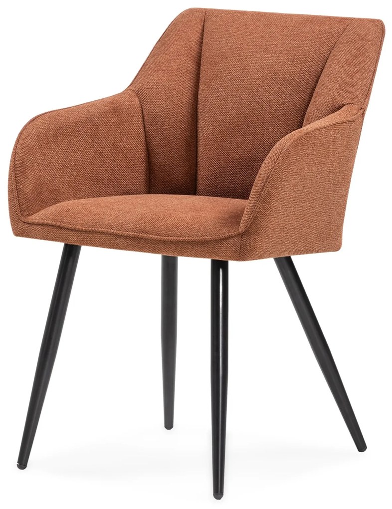 Jídelní křeslo Berisso měděné/černé