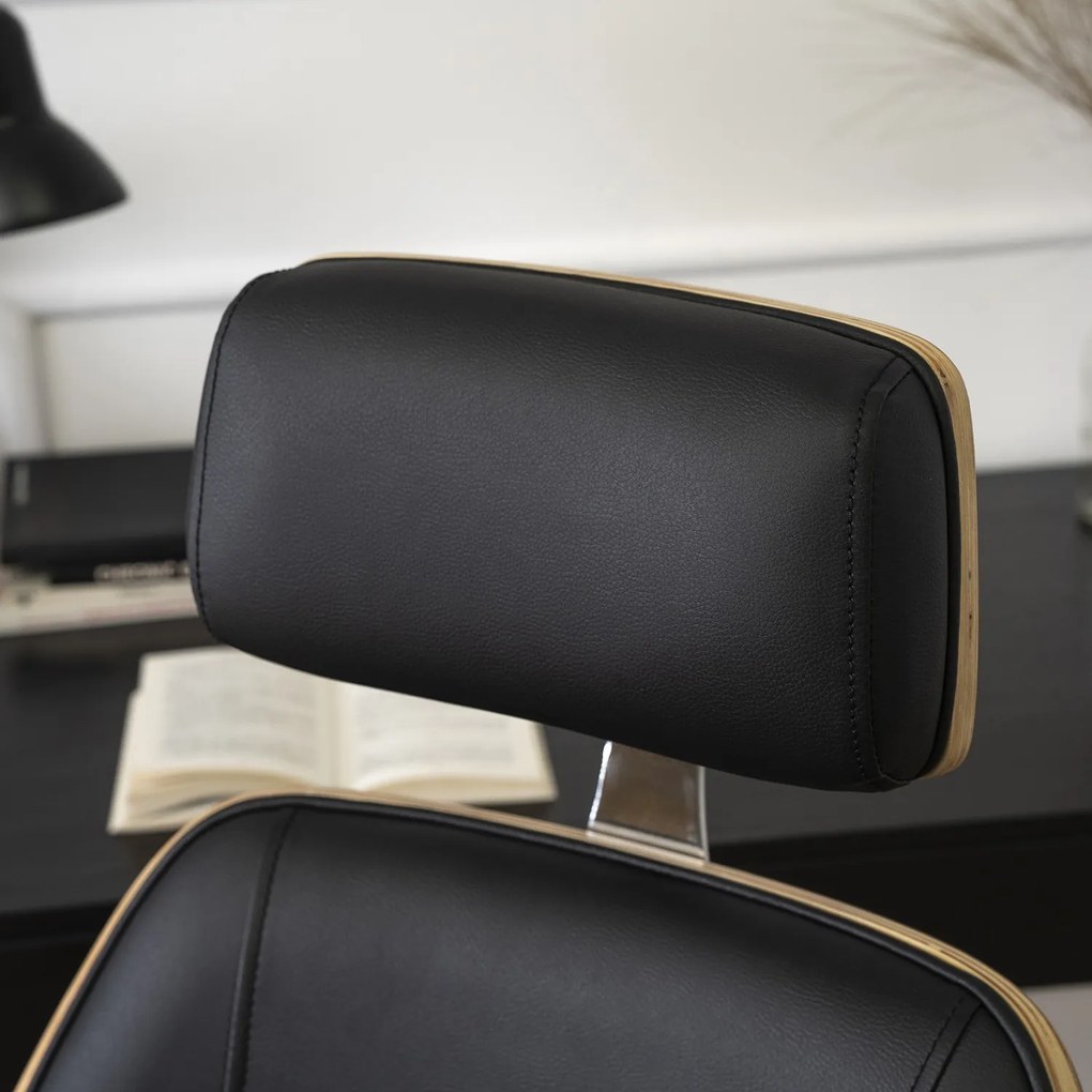 Kancelárska stolička Fabian dub zlatý/čierny