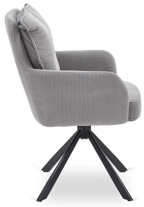 Otočná stolička MAGNUS sivá