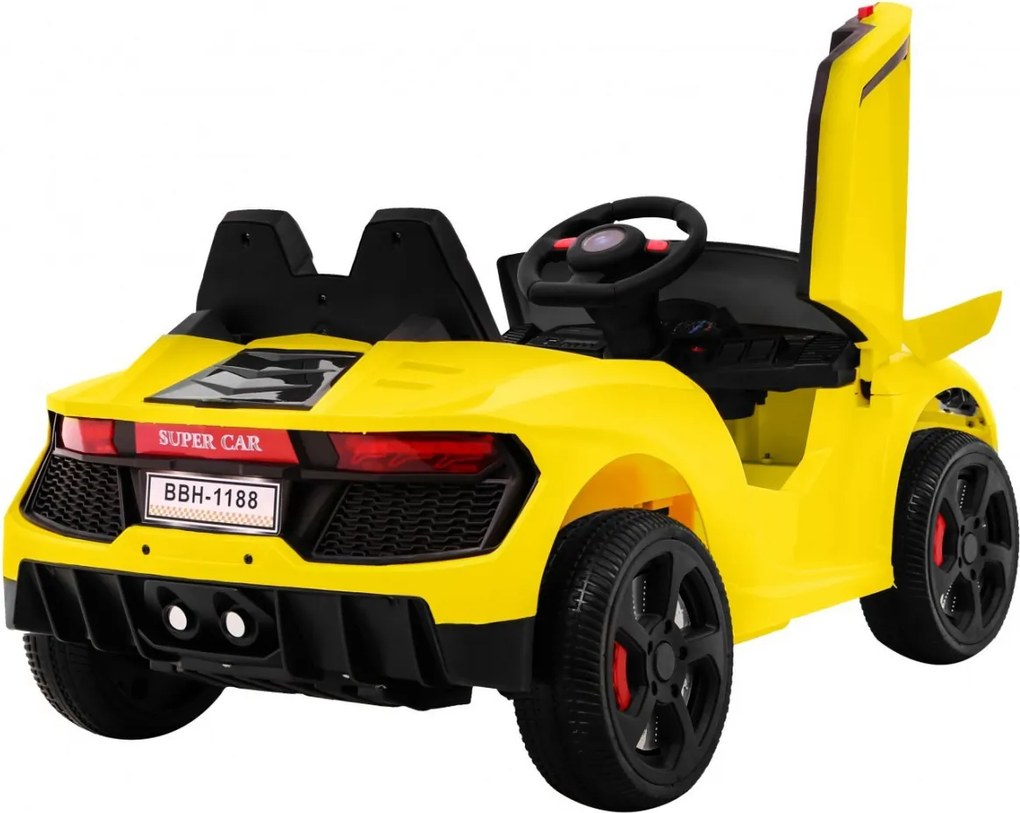 Ramiz Budúce batériové auto pre deti Žlté + diaľkové ovládanie