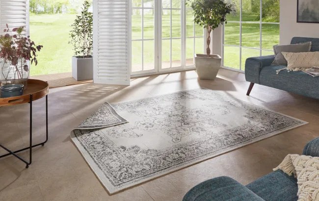Obojstranný koberec Hanse Home Twin Supreme Borbon sivý / krémový