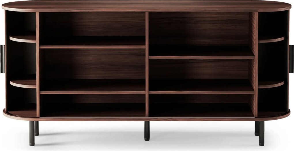 Komoda Gliss 160 cm orech tmavý