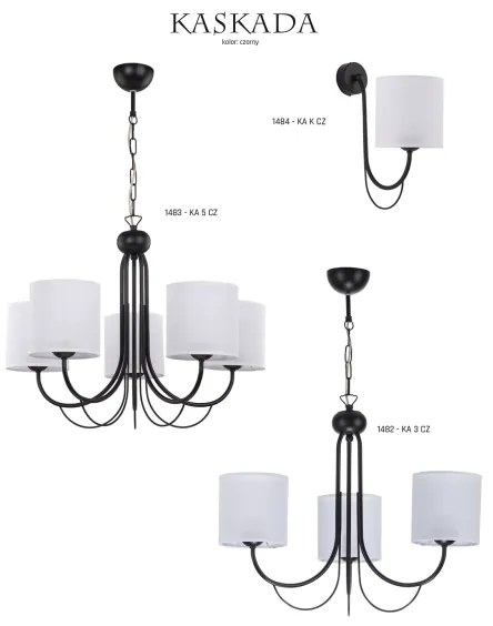 Jupiter 1483 - Luster na reťazi KASKADA 5xE27/60W/230V