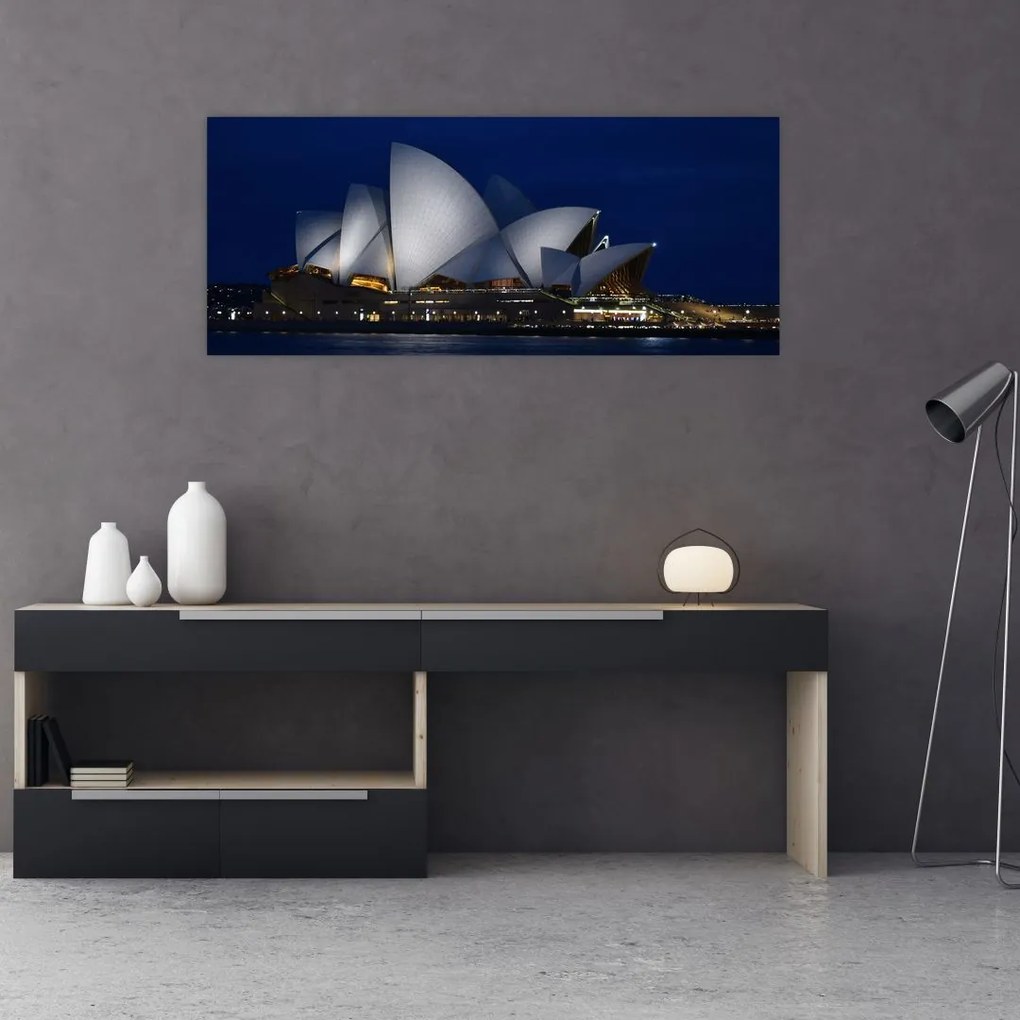 Obraz nočného Sydney (120x50 cm)