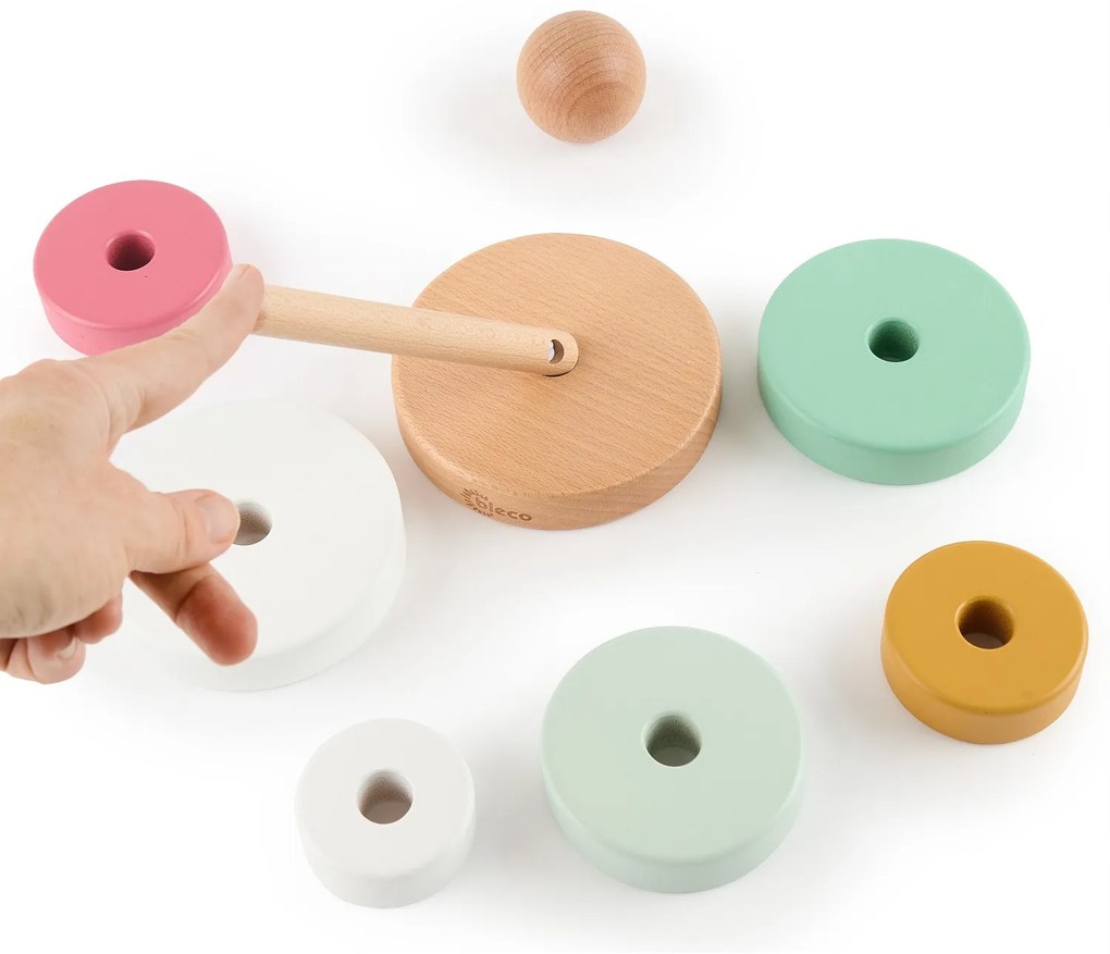 Bieco - Drevená stohovacia veža - berry