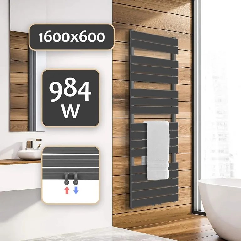 Aquamarin vertikálny kúpeľňový radiátor JG88576