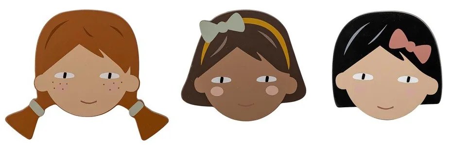 Nástenné háčiky v súprave 3 ks Rosalia – Bloomingville Mini