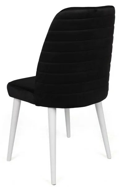 Súprava jedálenských stoličiek Tutku Black and White, 2 ks