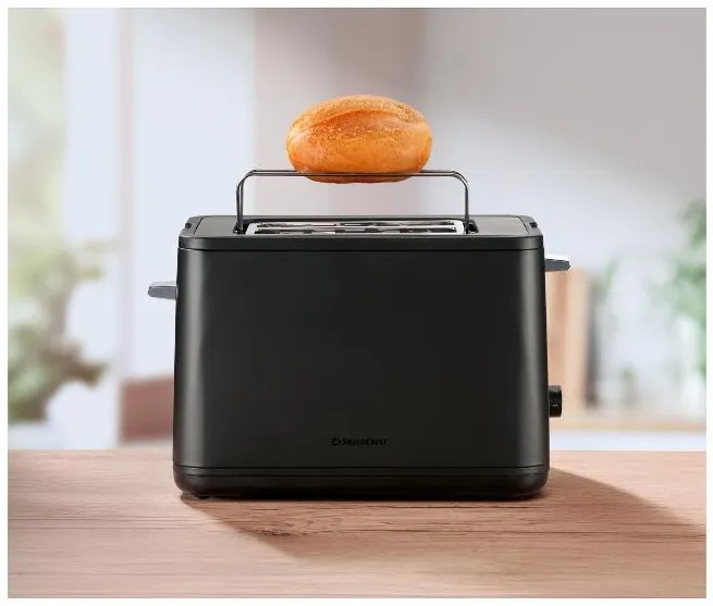 Silvercrest® Hriankovač STS 850 F3/Sots 850 F3, čierny + Rýchlovarná kanvica, 1,7 l, čierna (800011158)