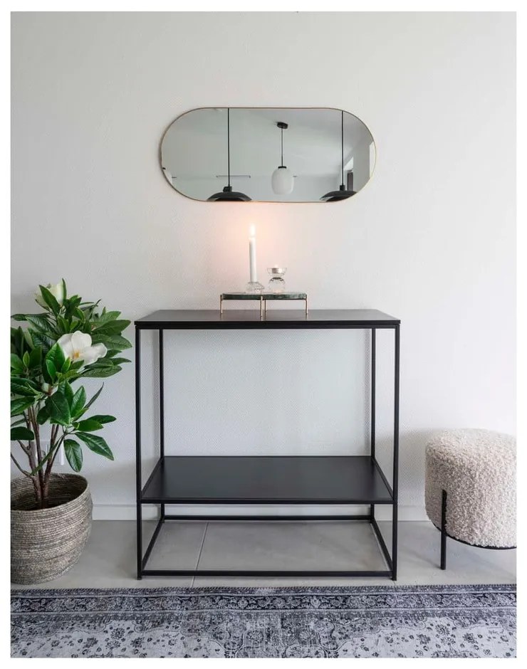 Krémovobiely taburet z umelej kožušiny Alford – House Nordic