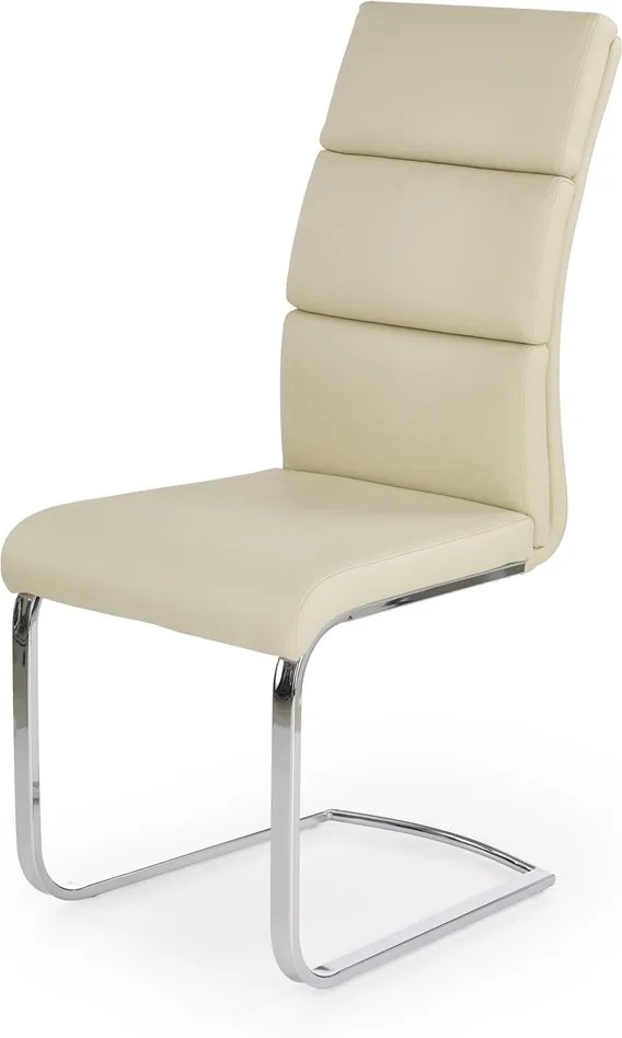 HALMAR K230 jedálenská stolička krémová / chróm