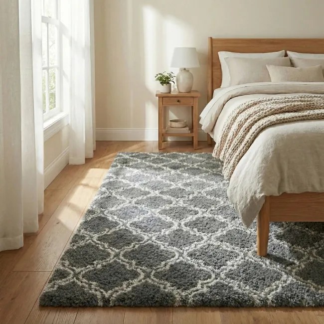 Protišmykový koberec DECOR sivý