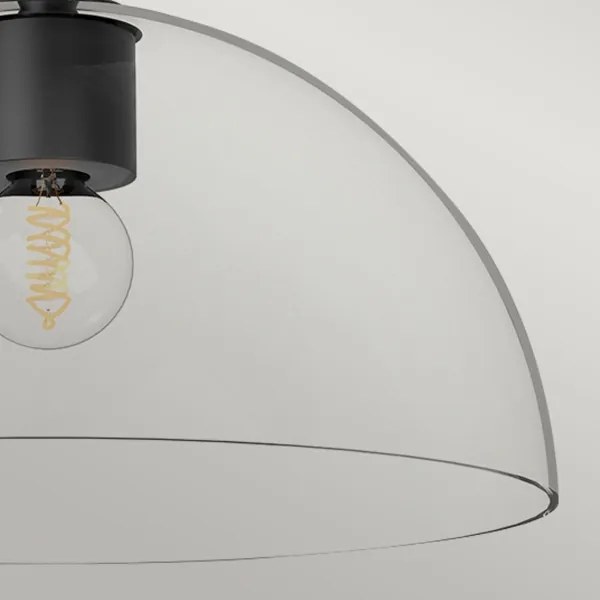 Alora Mood ALM-JUDE-SF-MB-CL-Strop. stropné svietidlo JUDE 1xE27/60W/230V priemer 30,5 cm čierne