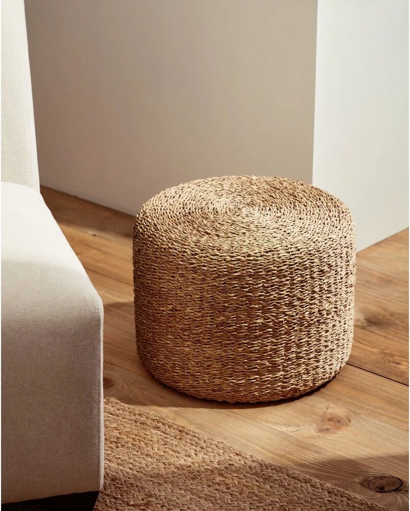 Taburet v prírodnej farbe Someina – Kave Home