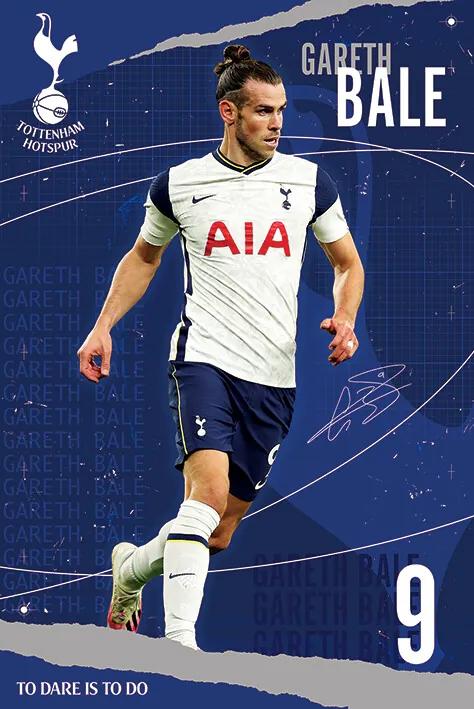 Plagát, Obraz - Tottenham Hotspur FC - Bale, (61 x 91.5 cm)