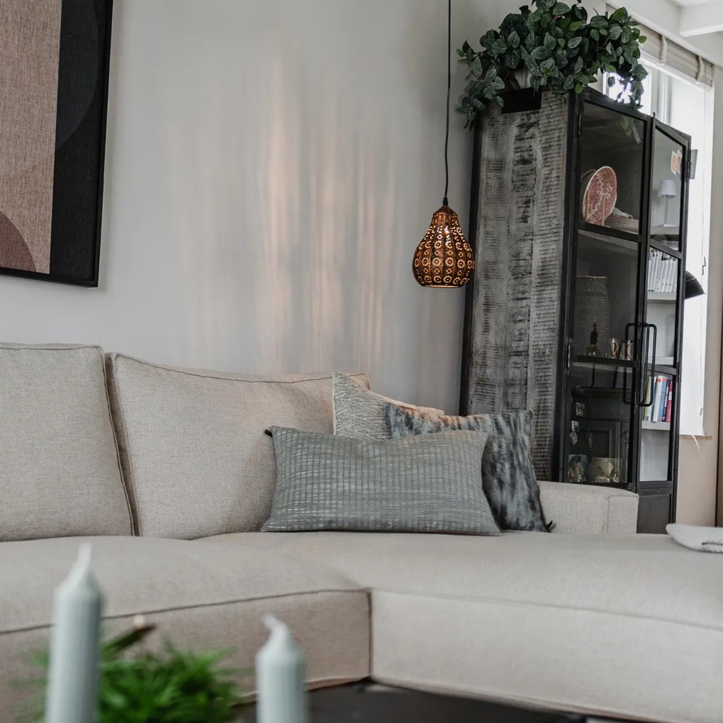 Orientálne závesné svietidlo medené - Billa Dia