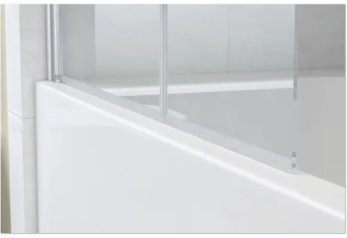 Vaňová zástena 2dielna form&style DRENA 1120 x 1400 mm číre sklo farba profilu chróm