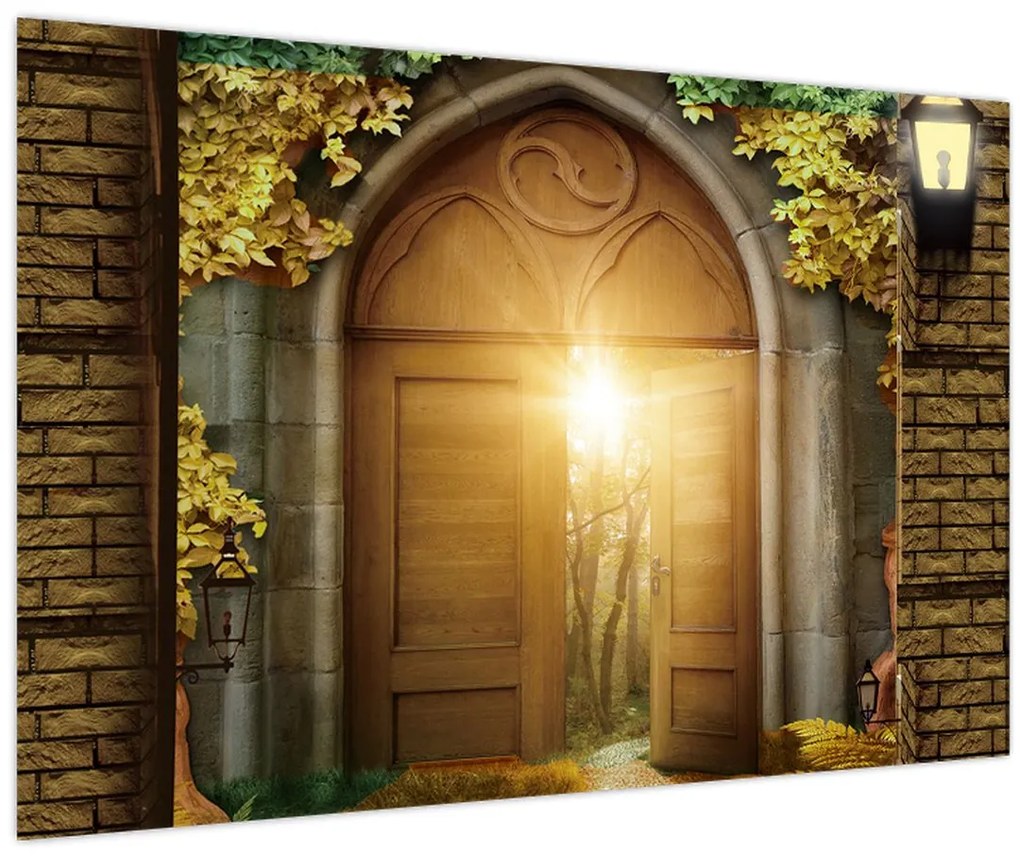 Obraz - Brána v lese (90x60 cm)