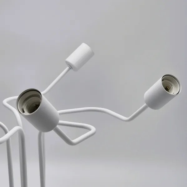 Prisadený luster MATYLDA 5xE27/60W/230V biela