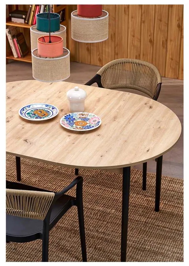 Jedálenská stolička Auryn, hnedá / čierna