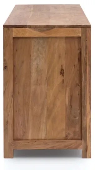 furniture-nabytek.cz - Masívna toaletná skrinka Auckland z akáciového dreva, hnedá, lakovaná