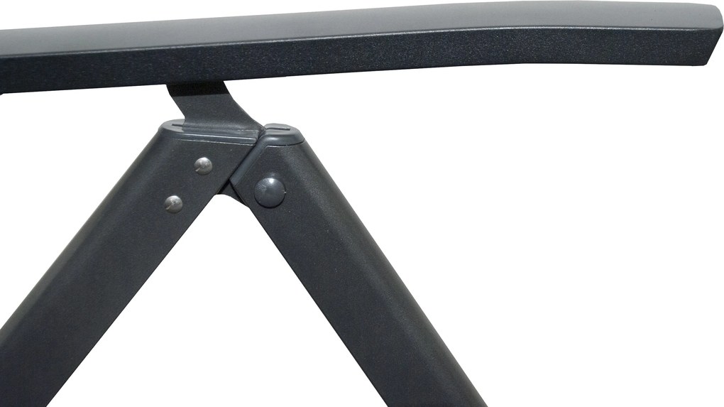 Doppler EXPERT ANTRACIT, 6 polohovacích a 2 stohovateľné kreslá, 6+2+1