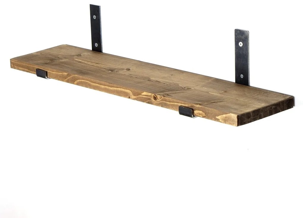 Nástenná polica LAM III 60 cm orech/čierna