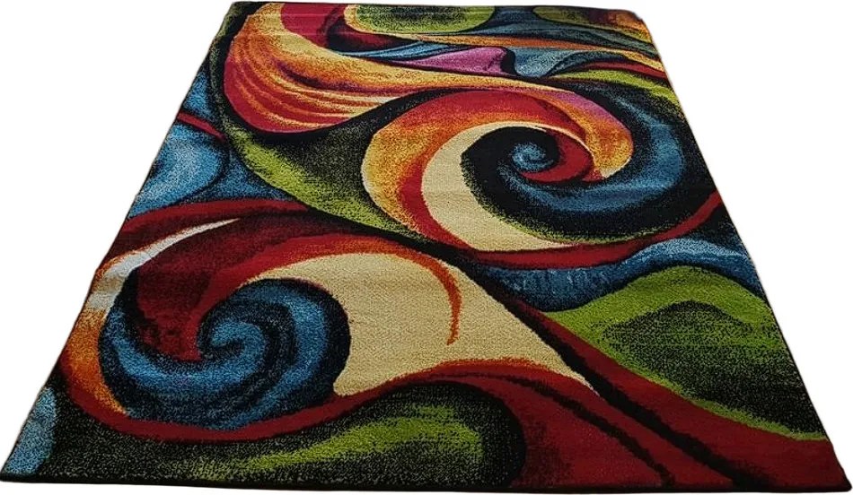 Moderný viacfarebný koberec Magic ARA – obdĺžnikový dizajn Rozmer: 80x150 cm