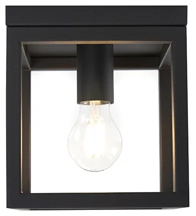 Priemyselné závesné svietidlo čierne - Cage