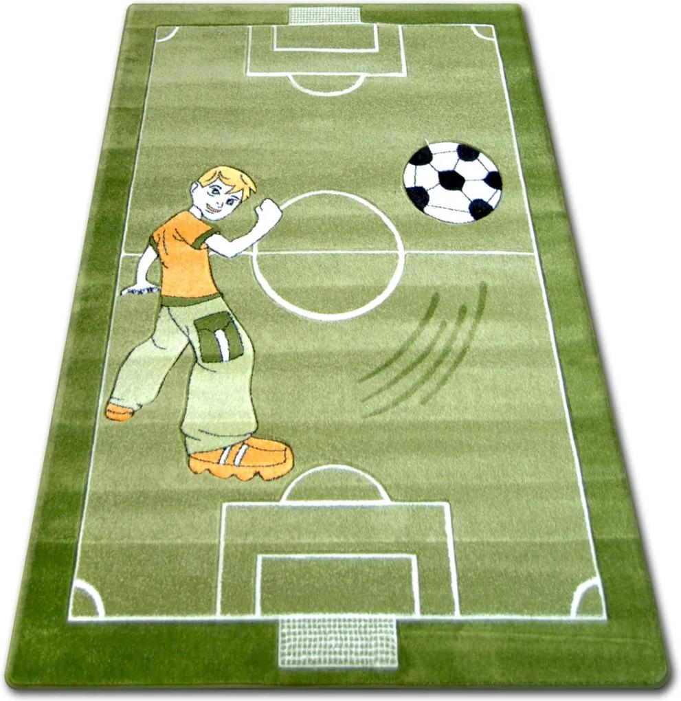 3kraft Detský koberec HAPPY Football zelený