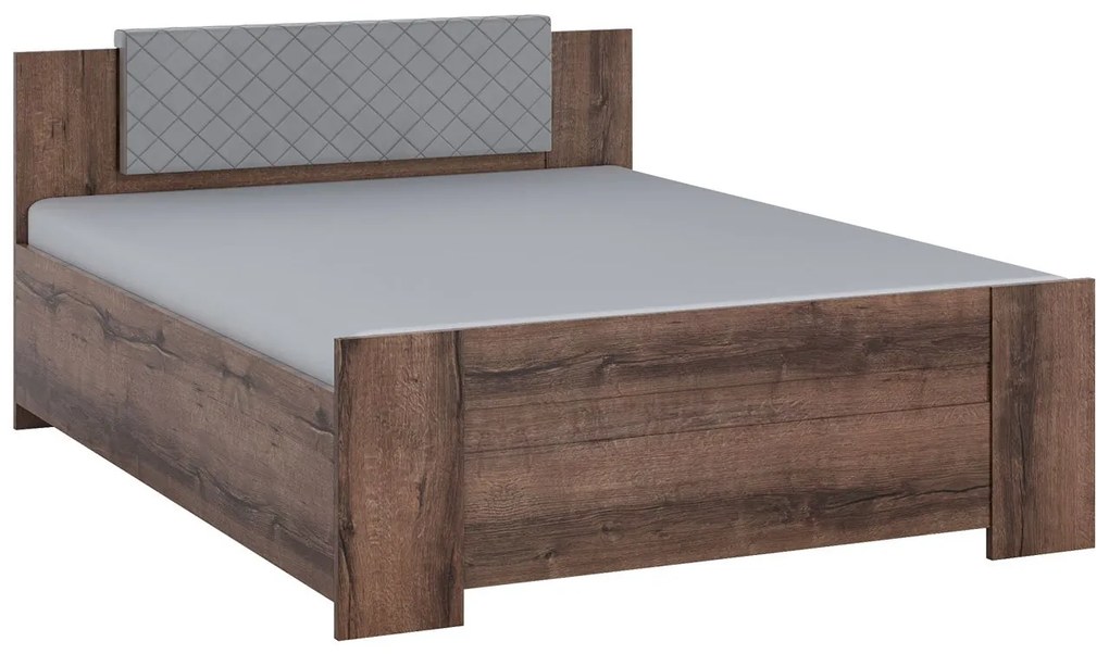 Posteľ s priestorom Kler KE02, Farby: biela / biely + ekokoža soft 017 pik
