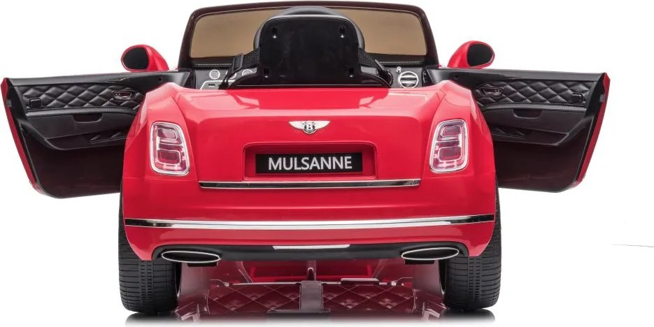 LEAN CARS Elektrické autíčko Bentley Mulsanne červené lakované