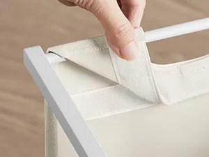 Koš na prádlo Vasagle Males 150 l hnědý/šedý/krémový