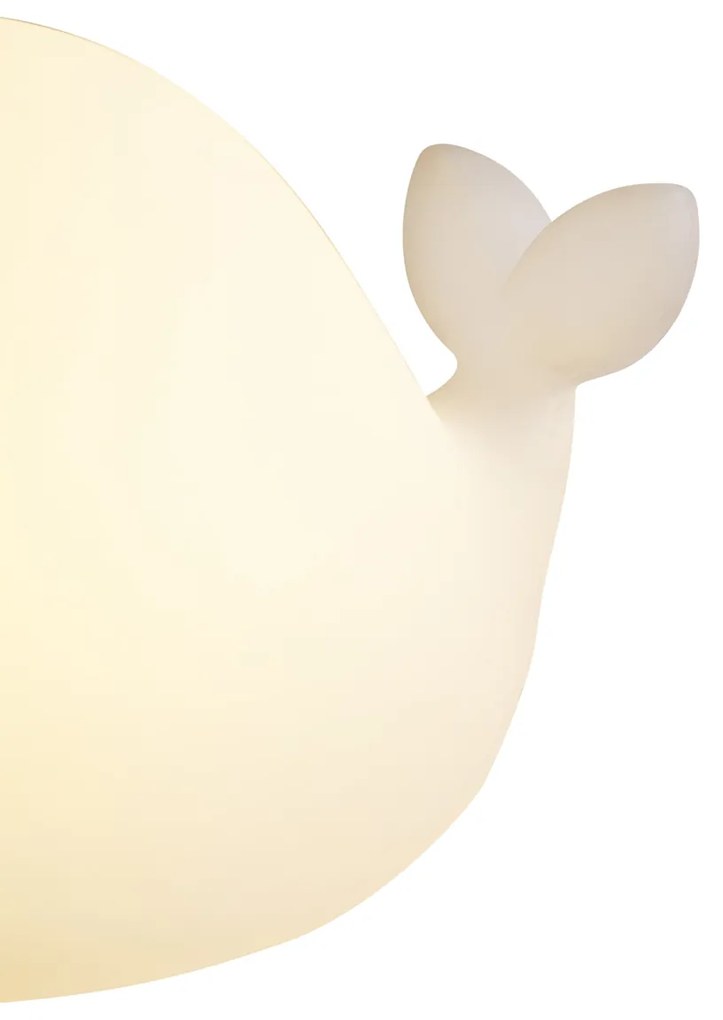 Stolná lampa biela 30 cm vrátane stmievateľnej LED IP54 nabíjateľná - Baby Whale