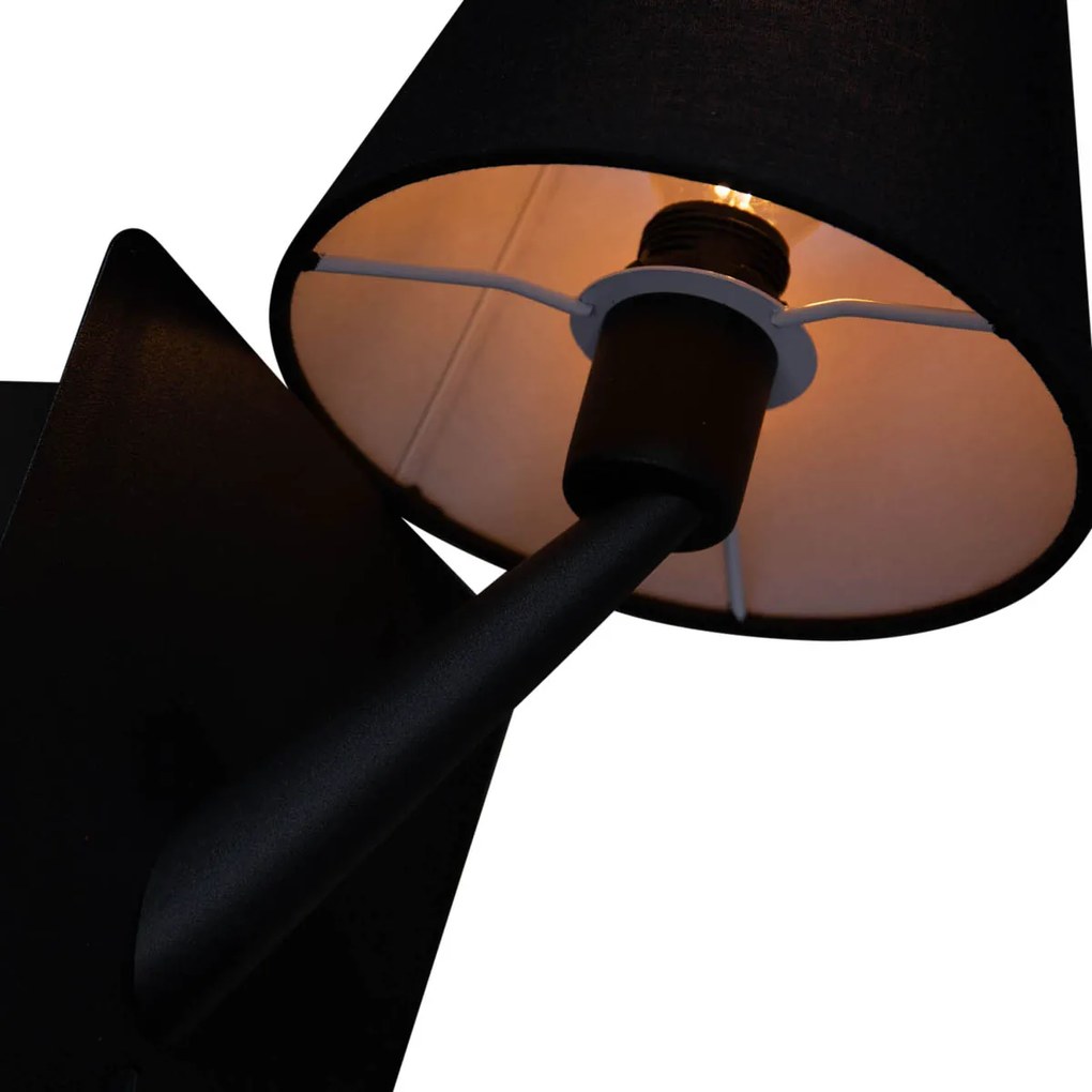 Moderná nástenná lampa biela s USB-C a indukčnou nabíjačkou - Comfort