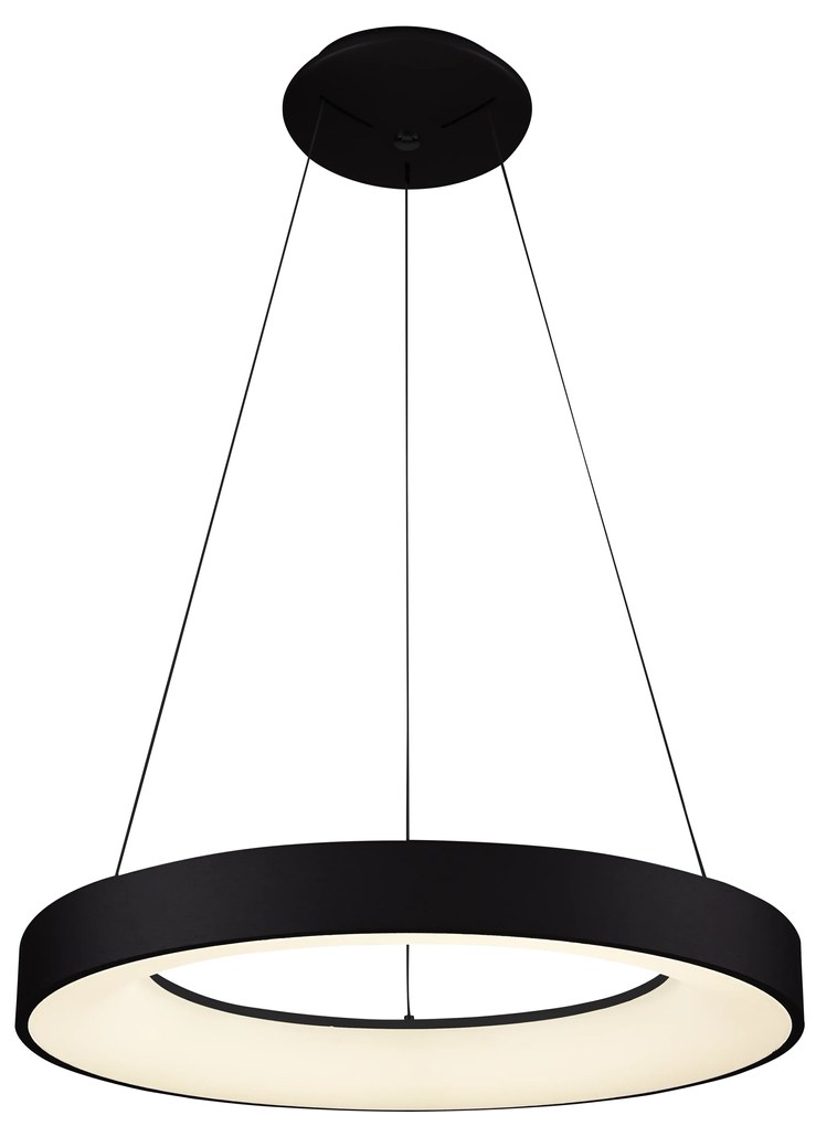 Moderný luster Santana 60 Cct čierna + diaľkové ovládanie