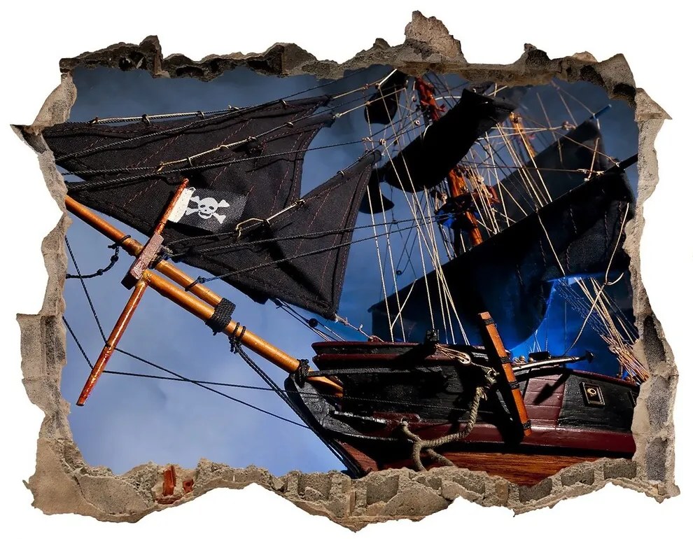 Foto fotografie díra na zeď Pirátska loď nd-k-131945786