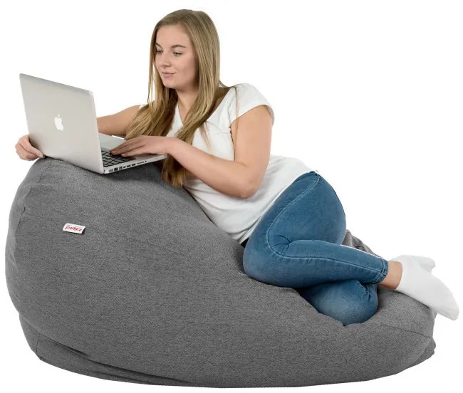 Sedací vak SAKO melanž čierny