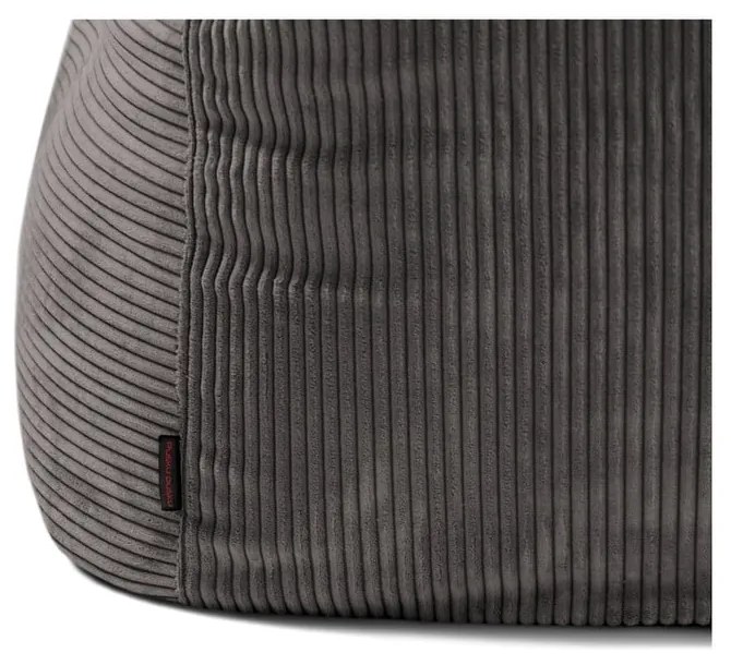 Tmavohnedý menčestrový sedací vak Sofa Seat Lounge – SLOWDOWN