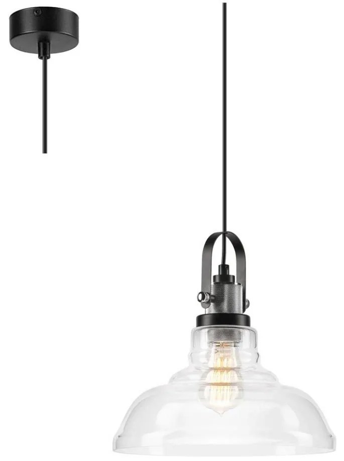 Luster na lanku SINGLE 1xE27/60W/230V