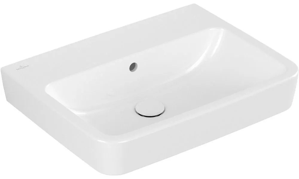 VILLEROY & BOCH O.novo závesné umývadlo bez otvoru (zadná a spodná strana brúsená), s prepadom, 600 x 460 mm, biela alpská, s povrchom AntiBac a CeramicPlus, 4A416JT2