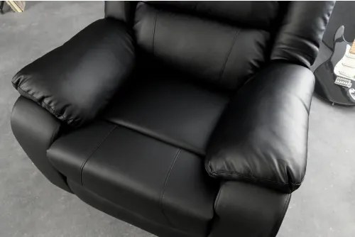 Kreslo Relax 47595 Hollywood - Čierne - Komfort-nábytok