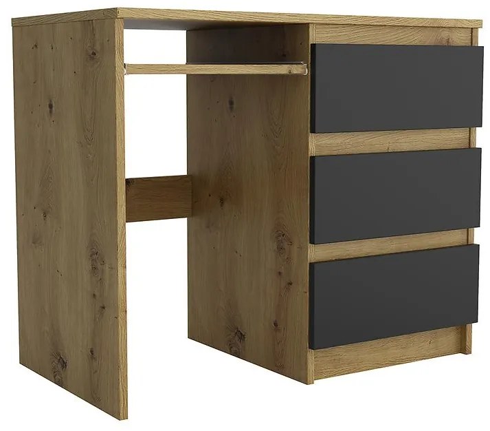 Písací stôl Leo II artisan/čierna