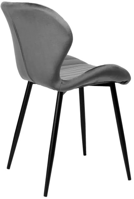Jedálenská stolička DALLAS VELVET grafitová