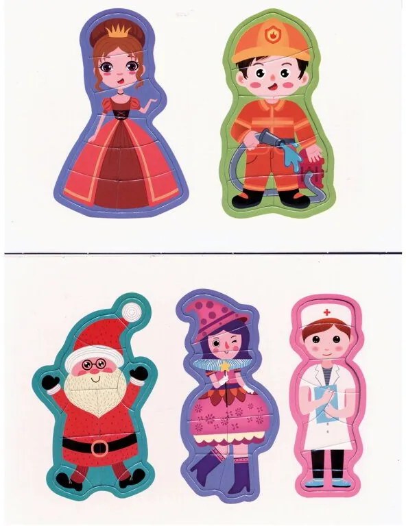 Bino magnetické puzzle Postavičky