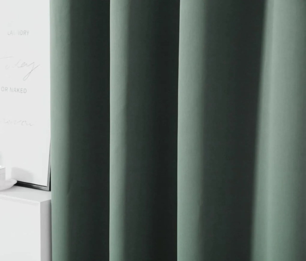 Záves OXFORD 140x270 cm, sivozelený Zavesenie: Riasiaca páska