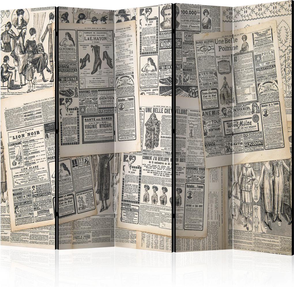 Paraván - Vintage Newspapers II [Room Dividers] 225x172 7-10 dní