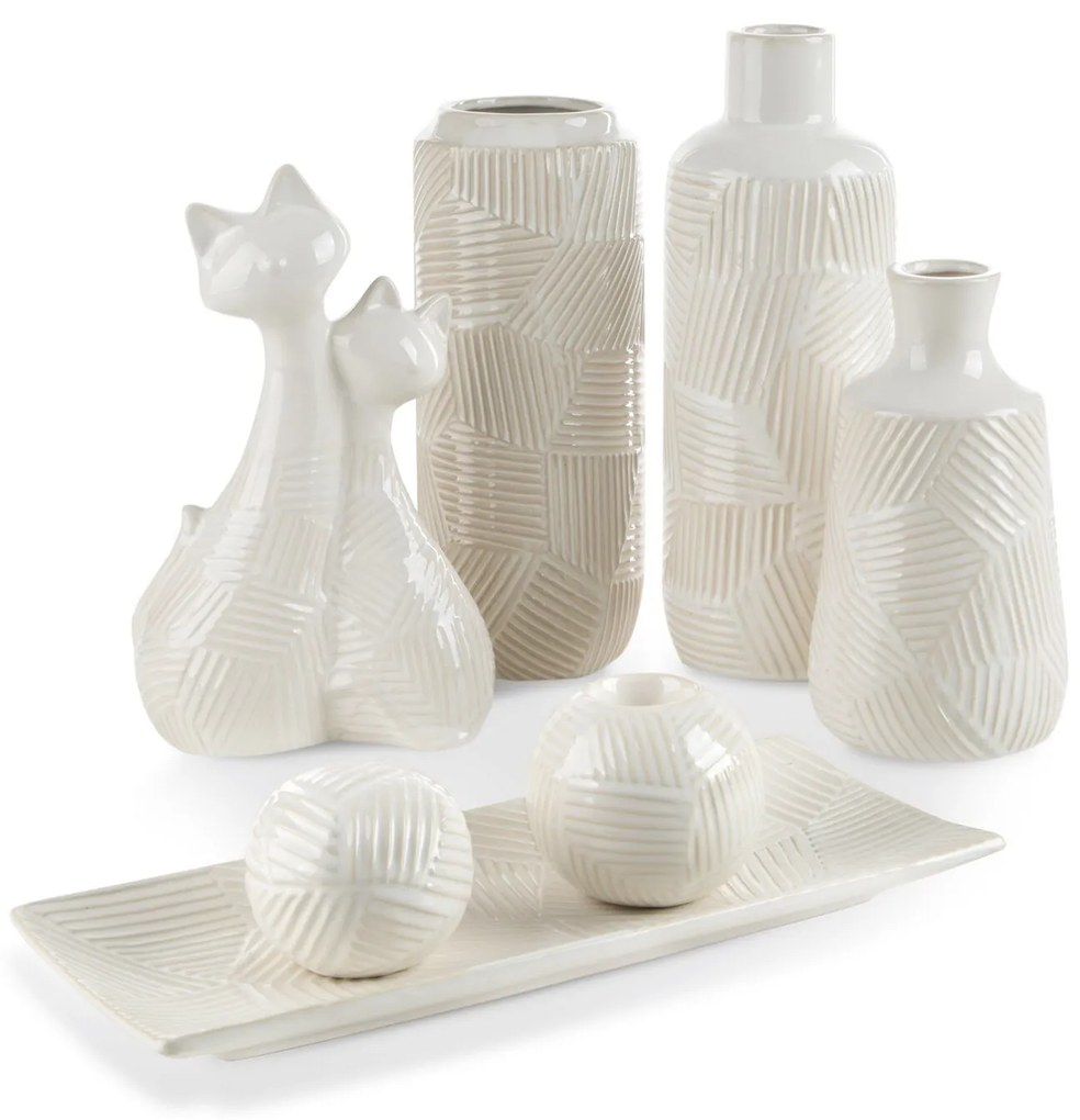 DEKORAČNÁ GUĽA ROMINA 9X10 CM KREMOVÁ