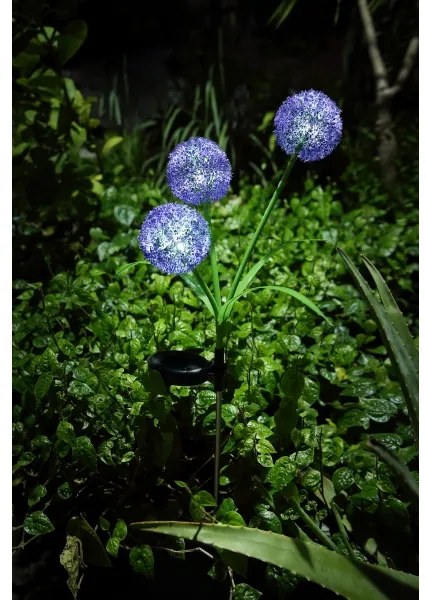 Globo 33599P - LED Solárne svietidlo SOLAR 3xLED/0,06W/3V 5000K IP44 fialová