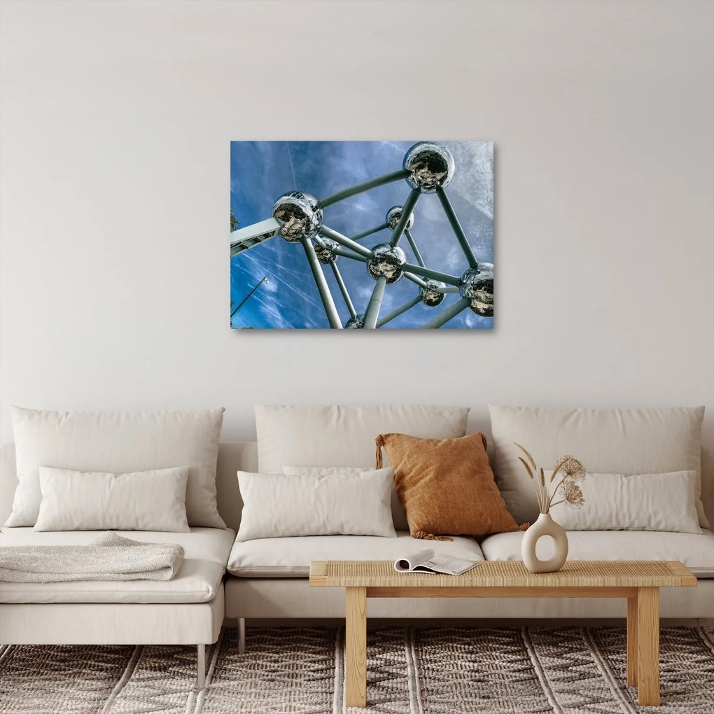 Obraz - atómium v Bruseli (70x50 cm)